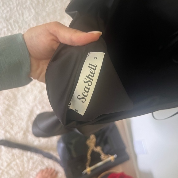 New Mini black dress with fur S - Picture 3 of 5